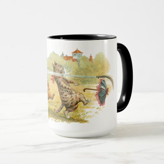 Verrassde katten Louis Wain Mok (Voorkant rechts)