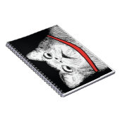 Verrassde kattenbenzine-thema - notebook notitieboek (Rechterzijde)