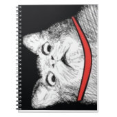 Verrassde kattenbenzine-thema - notebook notitieboek (Voorkant)