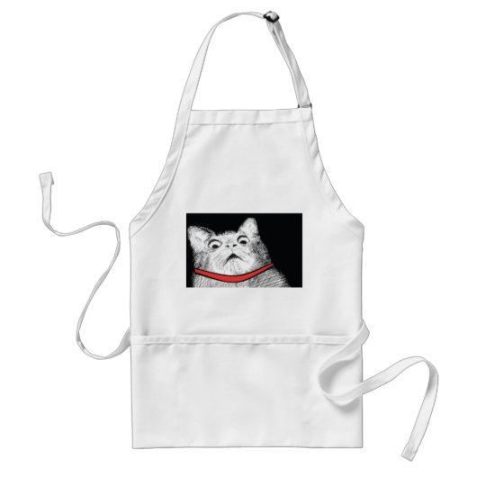 Verrassde kattenbonte thema - Apron Standaard Schort (Voorkant)
