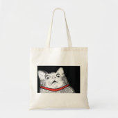 Verrassde kattenbonte thema - Canvas tas (Voorkant)