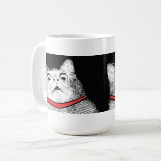 Verrassde kattenbonte thema - Mok (Voorkant links)