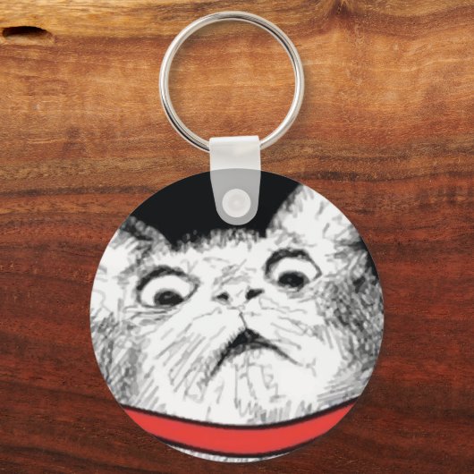 Verrassde kattenbonte thema - Sleutelhanger (Voorkant)