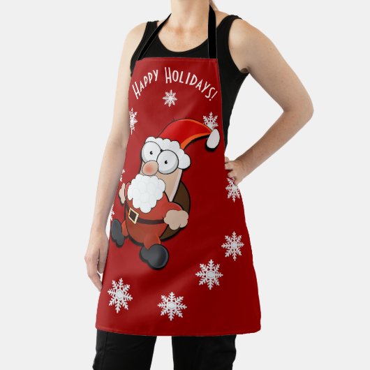 Verrassde kerstman schort (Insitu)