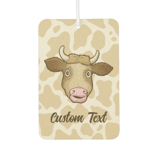 Verrassde Koe auto-zoetstof Luchtverfrisser (Voorkant)