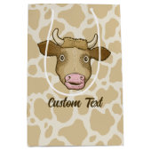 Verrassde Koe Gift Bag Medium Cadeauzakje (Voorkant)