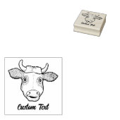 Verrassde Koe Rubberstempel (Gestempeld)