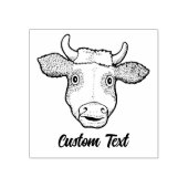 Verrassde Koe Rubberstempel (Afrduk)