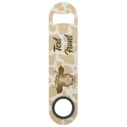 Verrassde Koe Snelheid flesopening Speed Flessenopener (Voorkant)