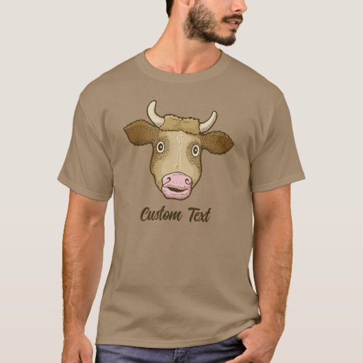 Verrassde Koe T-Shirt (Voorkant)