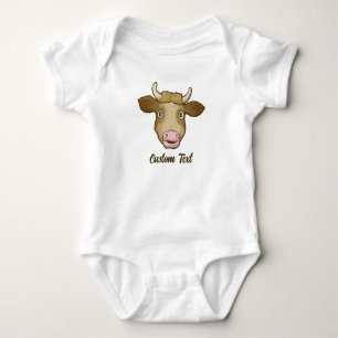 Verrassde Koe T-Shirt Baby Bodysuit