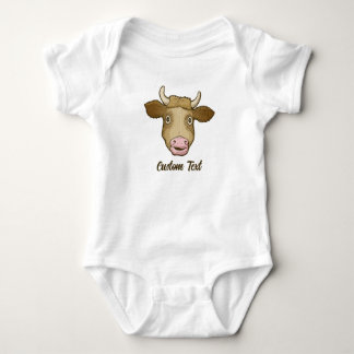 Verrassde Koe T-Shirt Baby Bodysuit