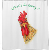 Verrassde nieuwsgierige speelgoedgordijn douchegordijn (Voorkant)