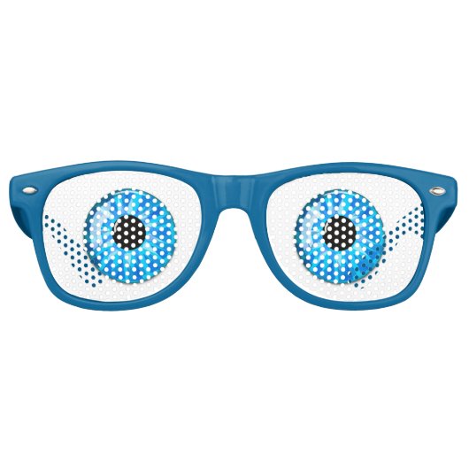 Verrassde ogen retro zonnebril (Voorkant)