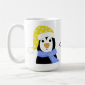 Verrassde pinguïn - gewoon chillin' koffiemok (Links)
