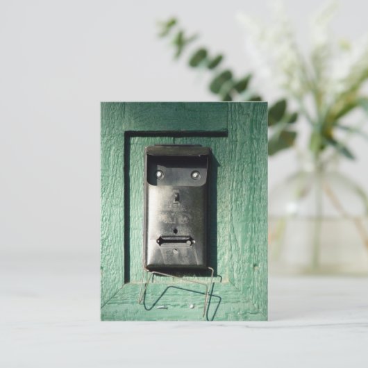 Verrassde postbus briefkaart (Staand voorkant)