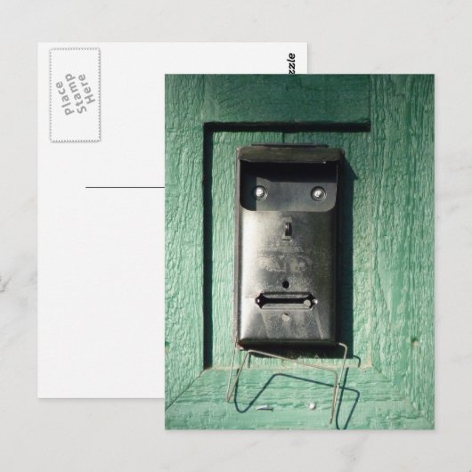 Verrassde postbus briefkaart (Voorkant / Achterkant)