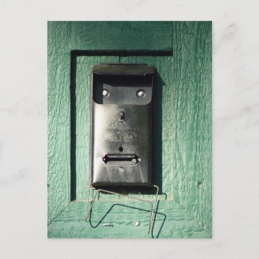 Verrassde postbus briefkaart (Voorkant)