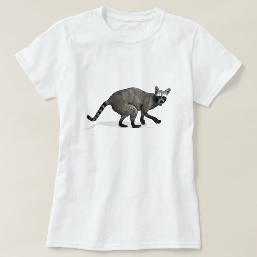 Verrassde Raccoon T-shirt (Design voorkant)
