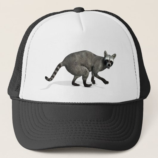 Verrassde Raccoon Trucker Pet (Voorkant)