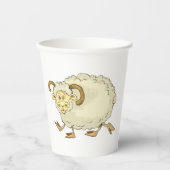 Verrassde Ram Sheep Papieren Bekers (Voorkant)