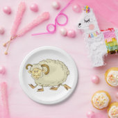 Verrassde Ram Sheep Papieren Bordje (Feest)