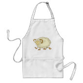 Verrassde Ram Sheep Standaard Schort (Voorkant)