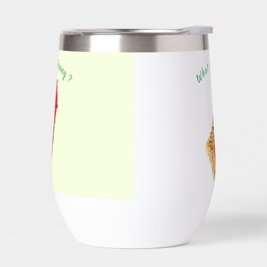 Verrassde Rooster Custom Tekst Grappig (Links)