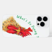 Verrassde Rooster Funny iPhone Hoesje (Achterkant horizontaal)