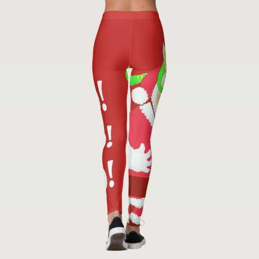 Verrassde Santa leggings (Achterkant)