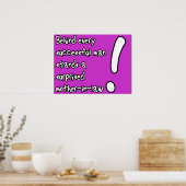 Verrassde schoonmoeder Poster (Keuken)