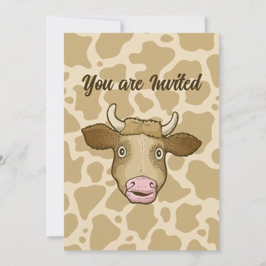 Verrassde uitnodiging tot Koe (Achterkant)