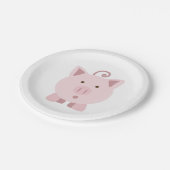 Verrassde varkensstapel papieren bordje (Gekanteld)