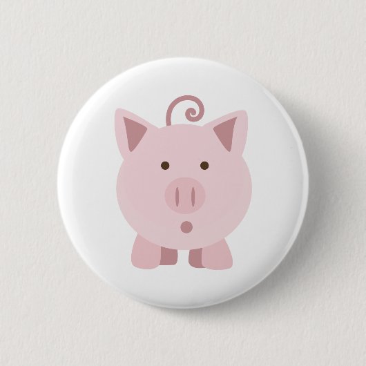 Verrassde varkensstapel ronde button 5,7 cm (Voorkant)
