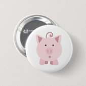 Verrassde varkensstapel ronde button 5,7 cm (Voorkant /achterkant)