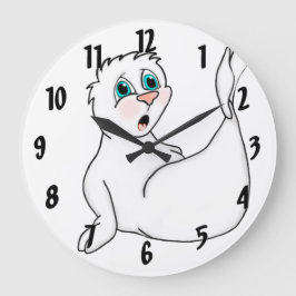 Verrassde zegel grote klok