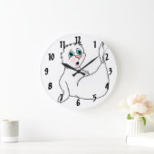 Verrassde zegel grote klok (Huis)