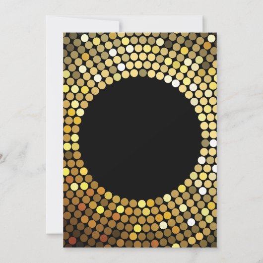 Verrassend 15e verjaardag zwart en gouden glitter kaart (Achterkant)