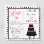 Verrassend 16e verjaardag 16e verjaardag uitnodigi kaart (Voorkant)