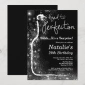 Verrassend 20e verjaardag wijn met een perfecte pe kaart (Voorkant / Achterkant)