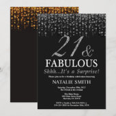 Verrassend 21e verjaardag 21e verjaardag en verbaz kaart (Voorkant / Achterkant)