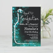 Verrassend 21e verjaardag wijn met perfecte perfec kaart (Staand voorkant)