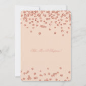 Verrassend 21ste verjaardag Roos Gold Blush Confet Kaart (Achterkant)