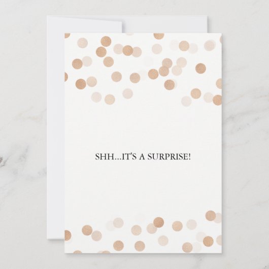 Verrassend 30e verjaardag koperen olie Glitterlich Kaart (Achterkant)