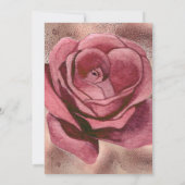 Verrassend 30e verjaardag roos goud glitter kaart (Achterkant)