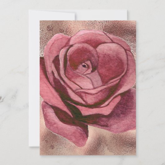 Verrassend 30e verjaardag roos goud glitter kaart (Achterkant)