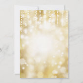 Verrassend 30e verjaardag Uitnodiging Gold Glitter (Achterkant)