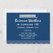 Verrassend 30e verjaardag voor hem Blue Steampunk Kaart (Achterkant)