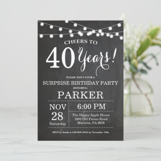 Verrassend 40e krijgsdag Uitnodigingskarton Kaart (Staand voorkant)
