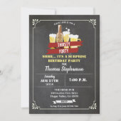 Verrassend 40e verjaardag 40 bar krijkbord kaart (Voorkant)